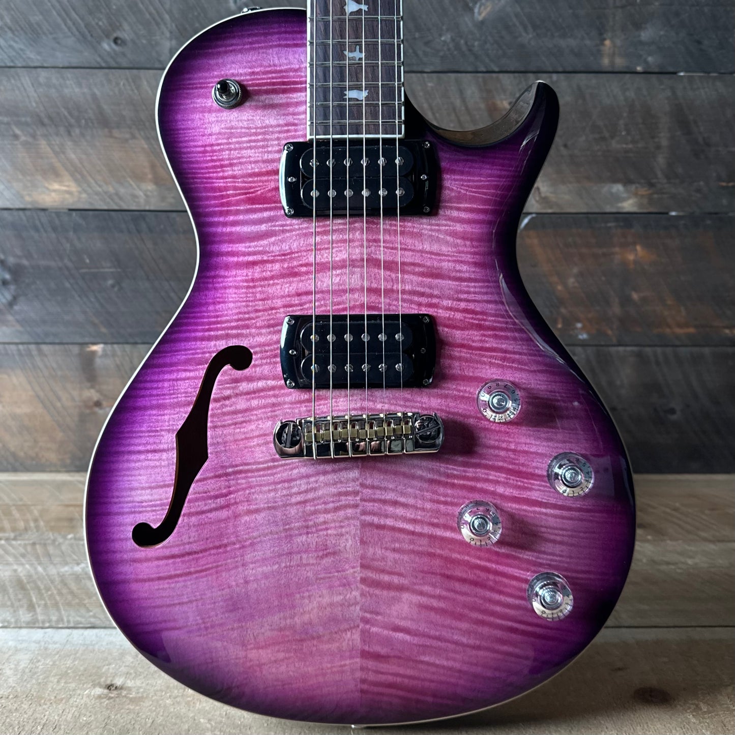 PRS SE Zach Myers 594 Semi-hollow Electric Guitar - Elderberry Burst 70953 7.00 LBS!