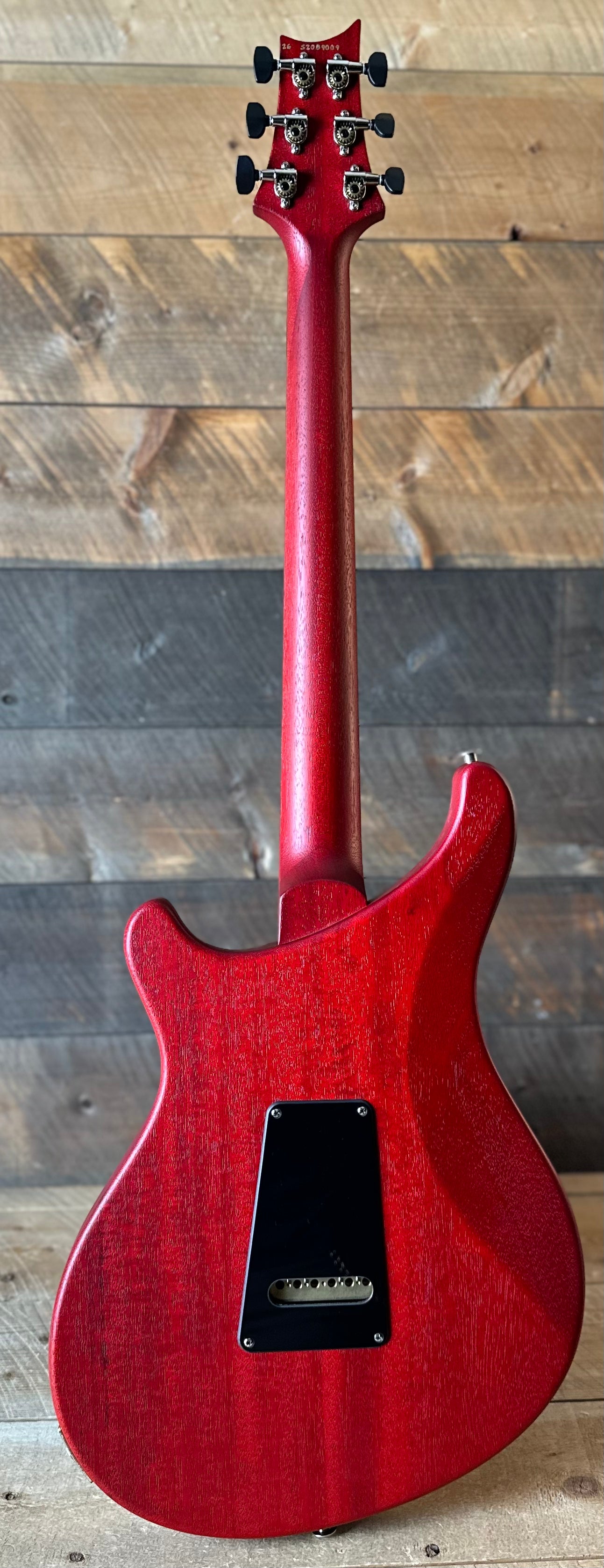 PRS S2 Vela Semi-Hollow HHT Quimper Edition – Vintage Cherry Satin Nitro USA Electric Guitar S2089009