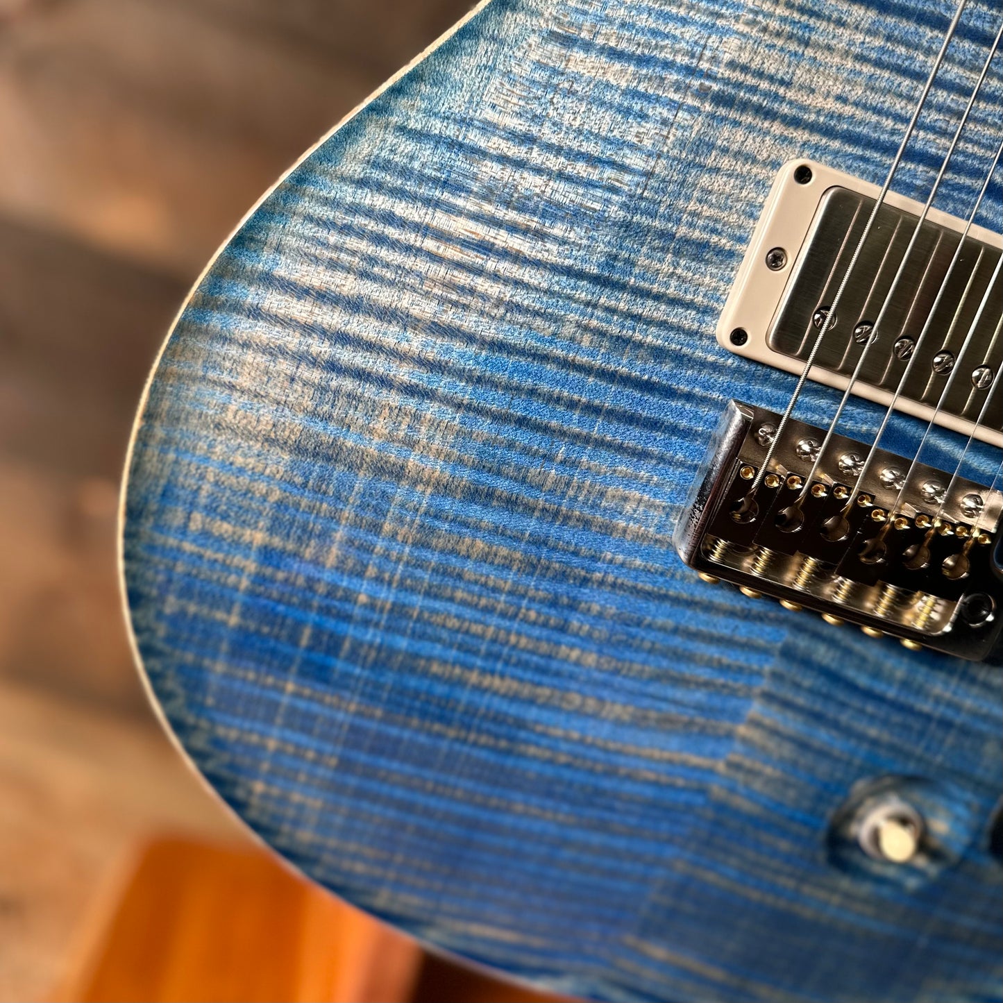 PRS DGT  (David Grissom Trem) W/Birds - Faded Blue Jean 402304
