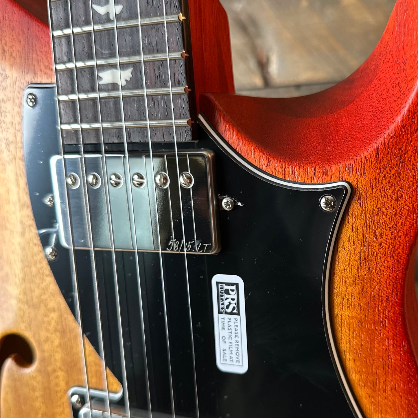 PRS S2 Vela Semi-Hollow HHT Quimper Edition – McCarty Sunburst Satin Nitro USA Electric Guitar S2089045