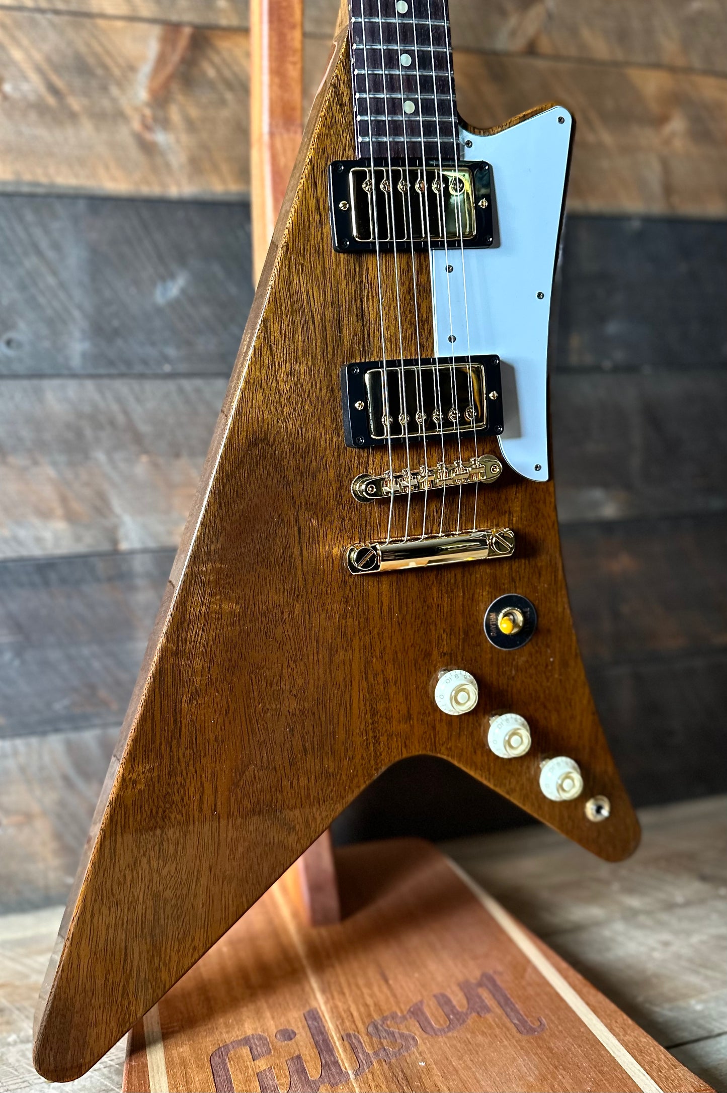 Gibson Custom Shop 1957 Mahogany Moderne Reissue - Antique Natural VOS