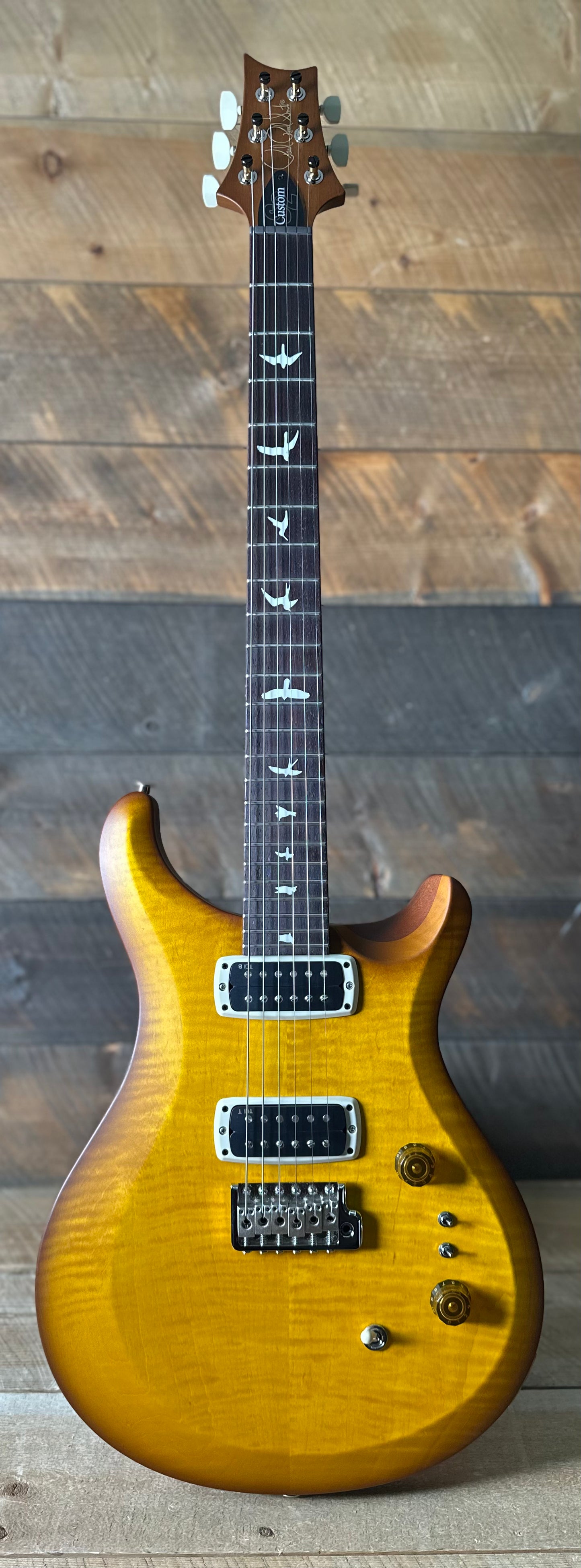 PRS S2 Wood Library Custom 24-08 QS Exclusive Satin Run! - Honey Gold Burst S2085541