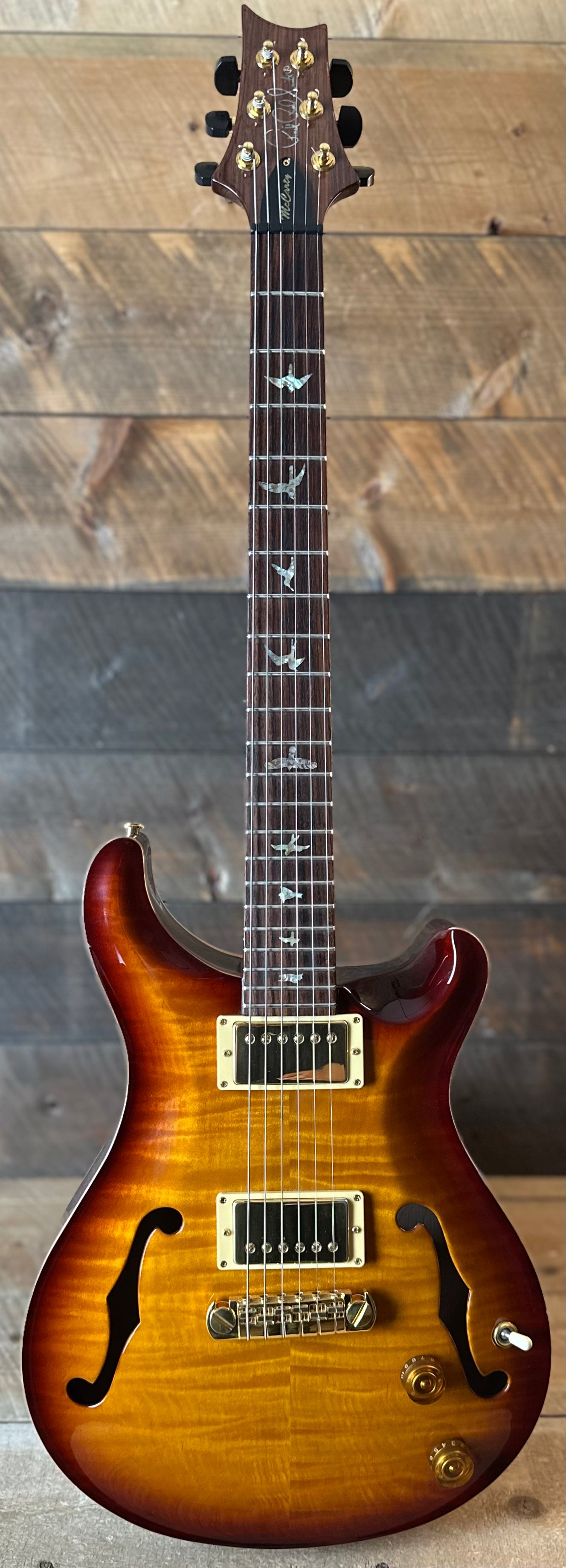 Used 2000 PRS McCarty Archtop II Flame Maple Top - Cherry Sunburst