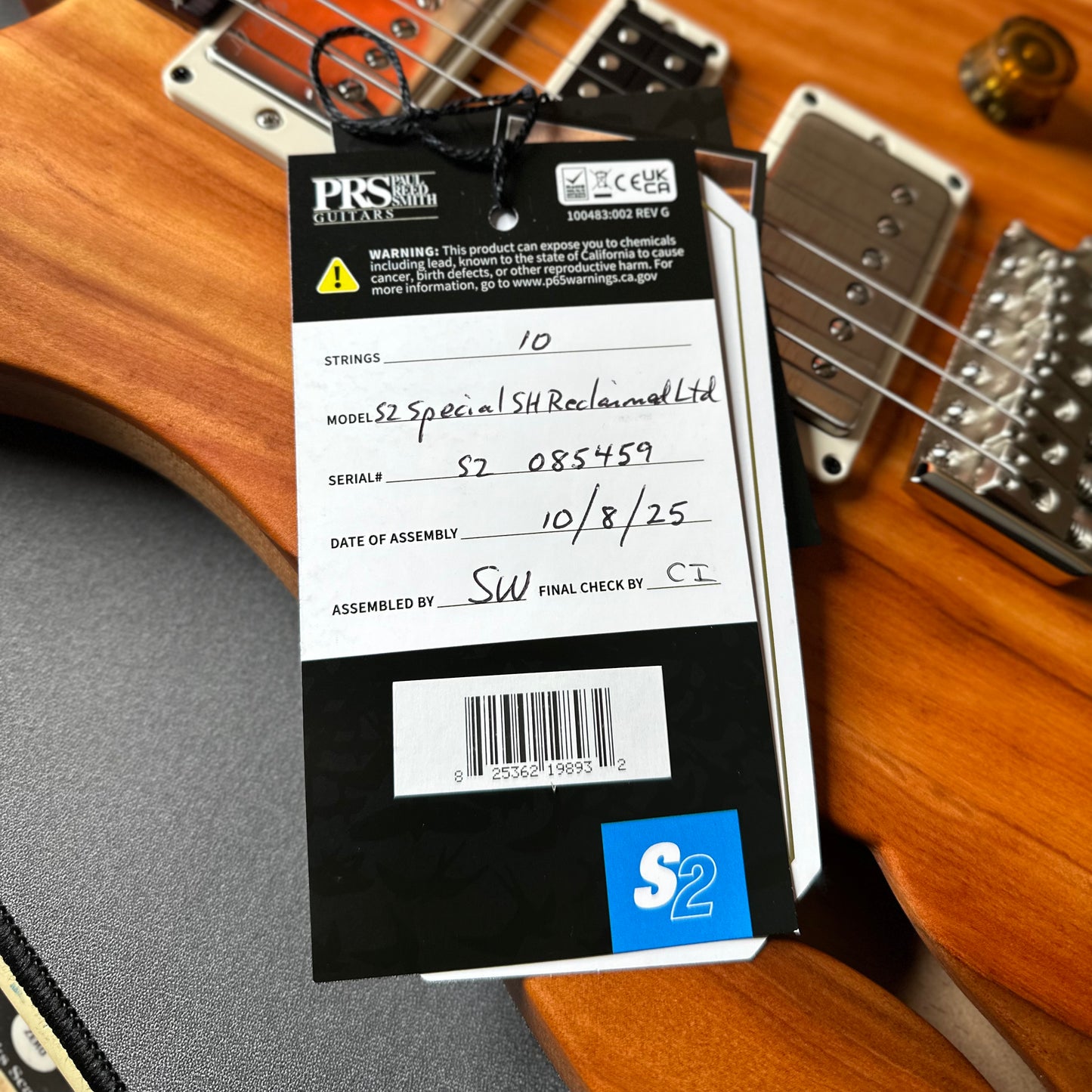 PRS S2 Special Semi-Hollow Reclaimed Limited Edition - Natural S2085459