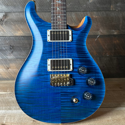 PRS DGT David Grissom Signature Wood Library Flame Maple 10 Top, Brazilian Rosewood FB - Aquamarine 410964