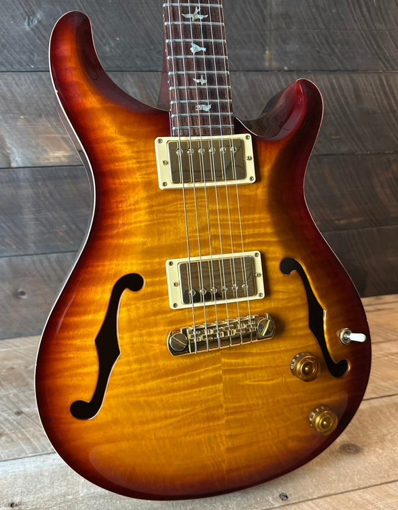 Used 2000 PRS McCarty Archtop II Flame Maple Top - Cherry Sunburst