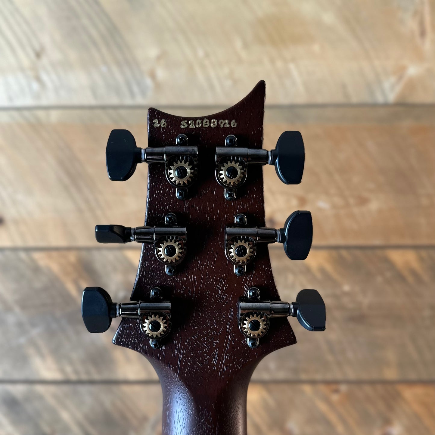 PRS Limited Edition Wood Library Select S2 Custom 24-08 Poplar Burl Top - Black Gold Burst  S2088926
