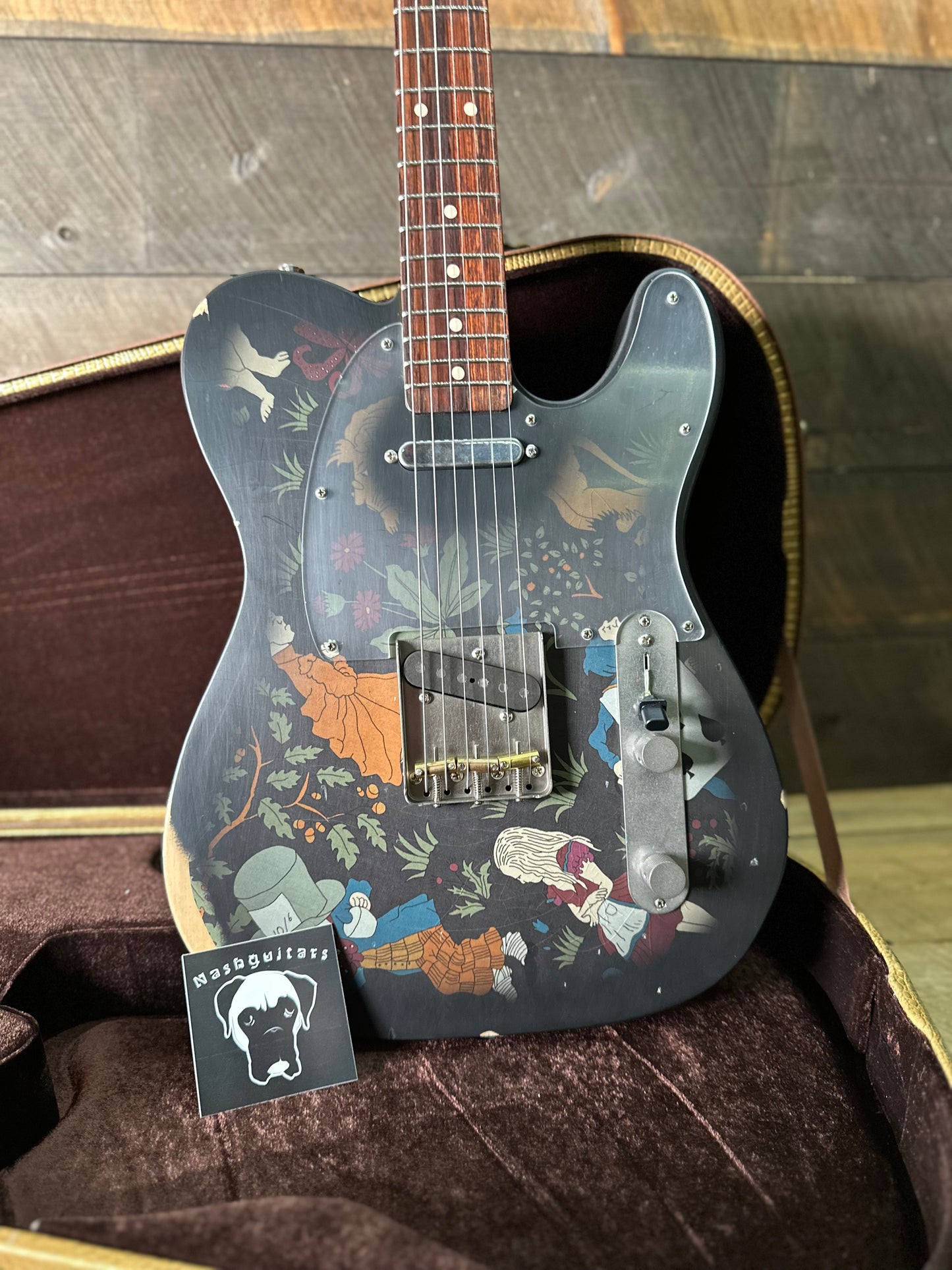 Nash T-63 Alder Body Light Aged - Rare Alice In Wonderland Finish!! NG-6146