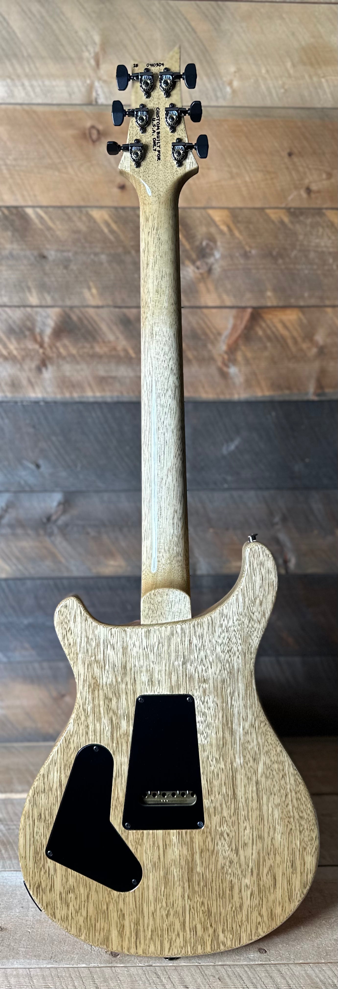 PRS Wood Library Custom 24 Flame Top  Brazilian Rosewood Fretboard!  - Custom Color Grandma Hannon Pink Sparkle Top!! 410304