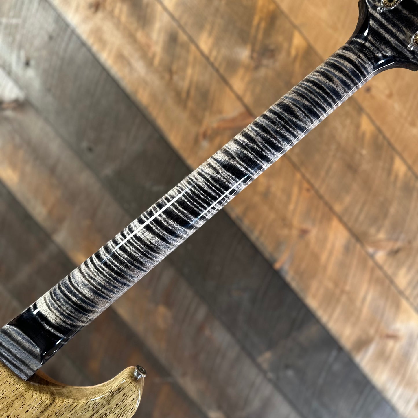 PRS Wood Library Custom 24 Stoptail Limited Edition - Charcoal (Natural Back) 430237