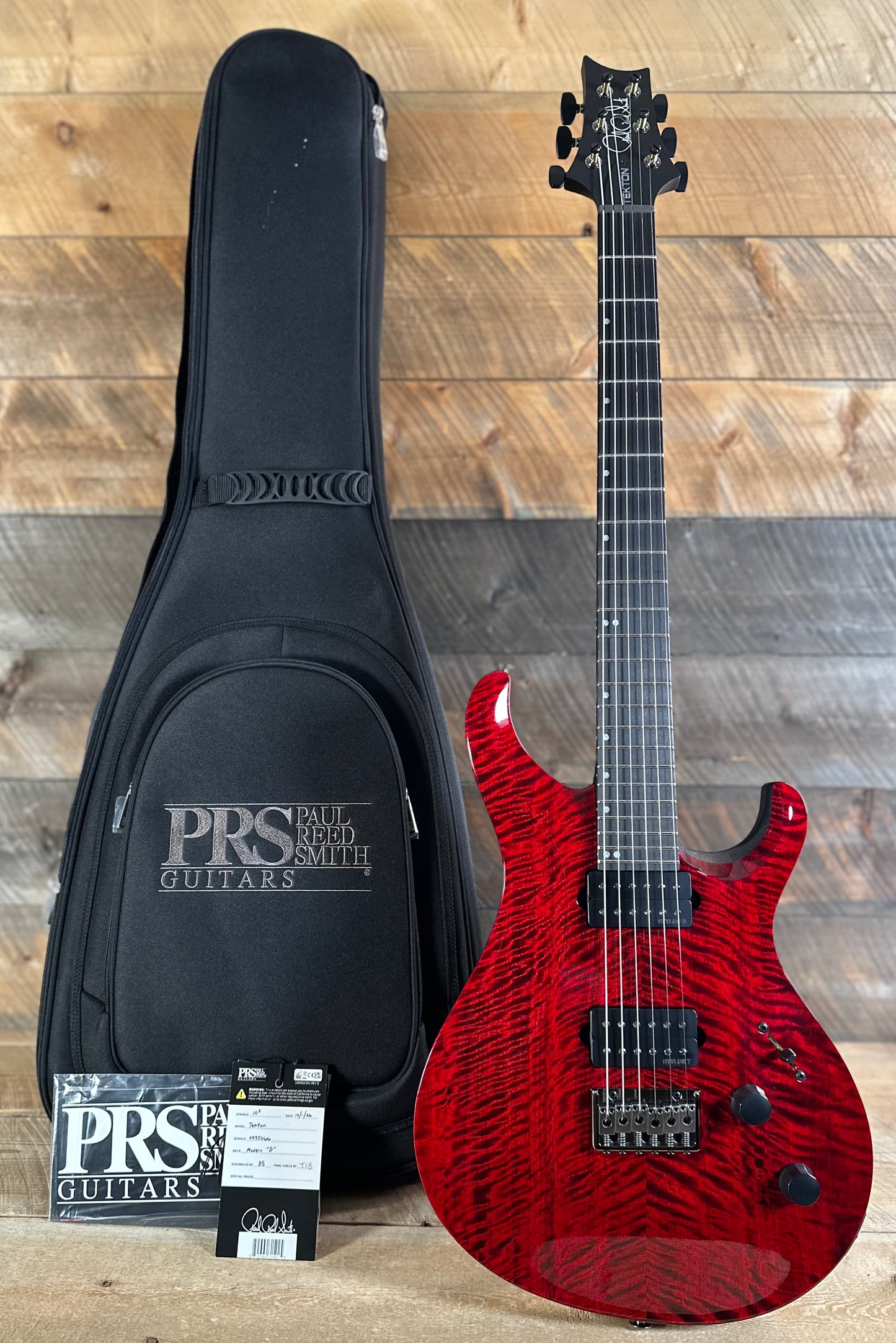 PRS Tekton Bolt-On Hardtail Bridge - Bloodstone Red Black Neck 435066