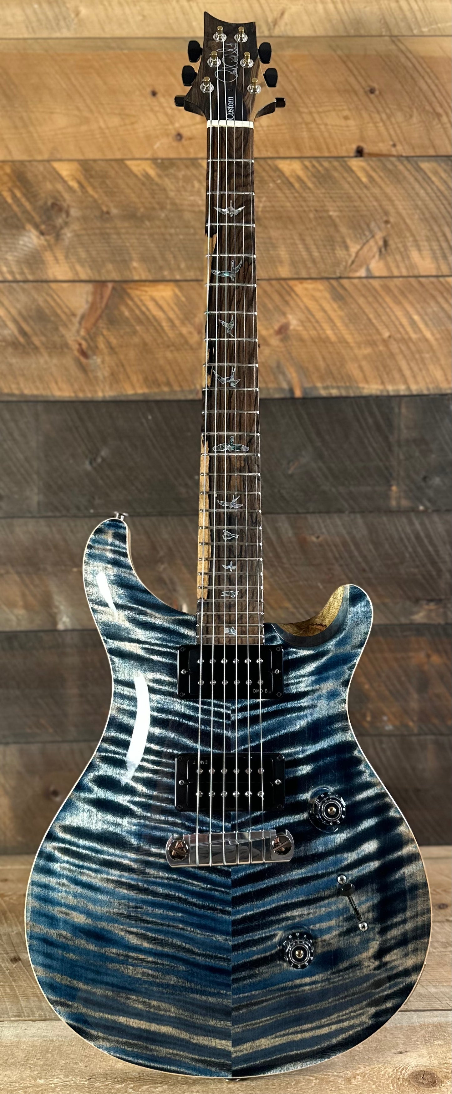 PRS Wood Library Custom 24 Stoptail Limited Edition - Faded Whale Blue (Natural Back) 430447