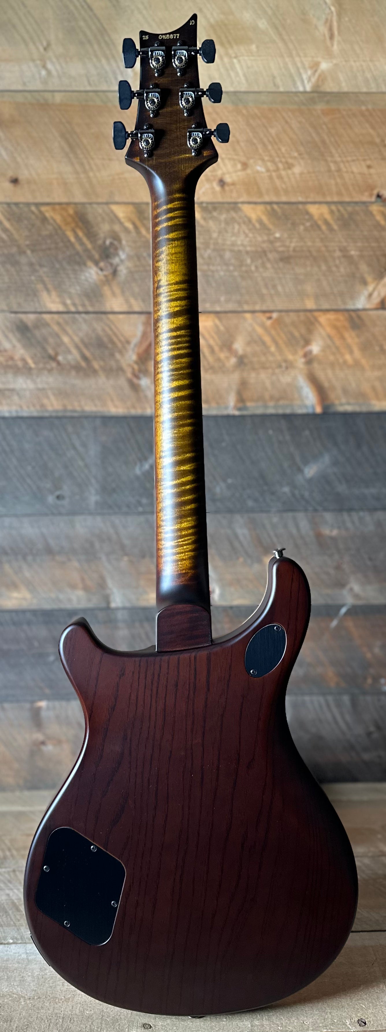 PRS Wood Library McCarty 594 Flamed Maple 10 Top, Swamp Ash Back, Stained Maple Neck, Bound Ebony FB - Satin Black Gold Burst 418877