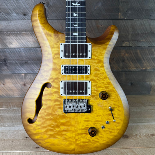 PRS S2 Wood Library Special Semi-Hollow Quilted Top Satin Livingston Lemondrop S2088420