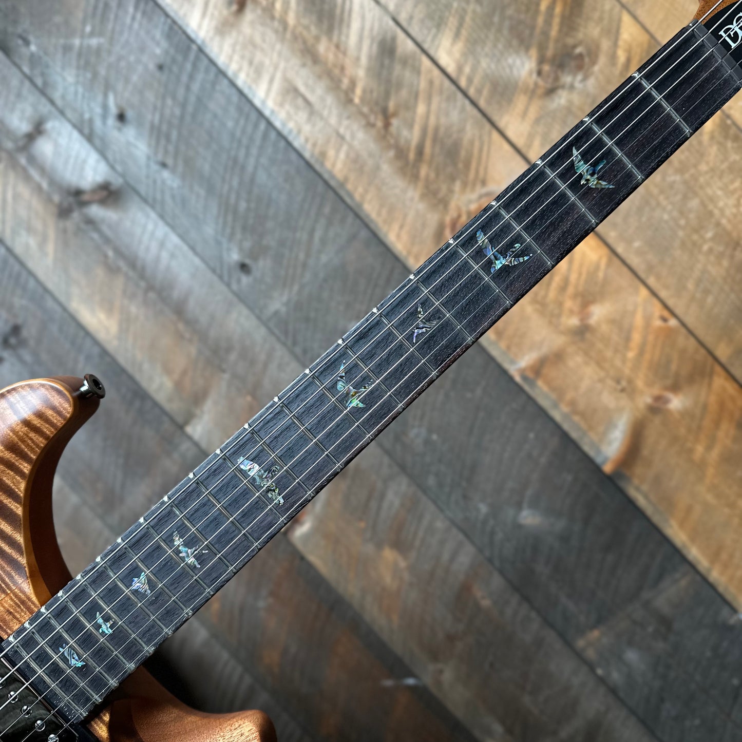 PRS Wood Library DGT Semi-Hollow David Grissom Signature, Flamed Maple 10-Top, Smoked Black Hardware - Satin Copperhead 418568