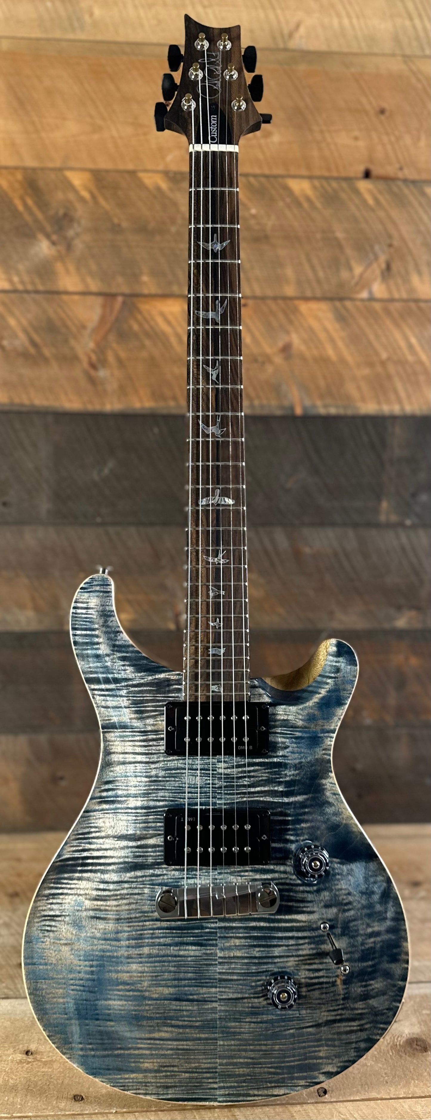 PRS Wood Library Custom 24 Stoptail Limited Edition - Faded Whale Blue (Natural Back) 429769