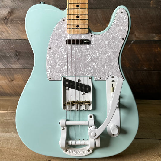 Jack White Inspired T-Style Assembled By Randy Parsons - Daphne Blue W/Hardshell Case