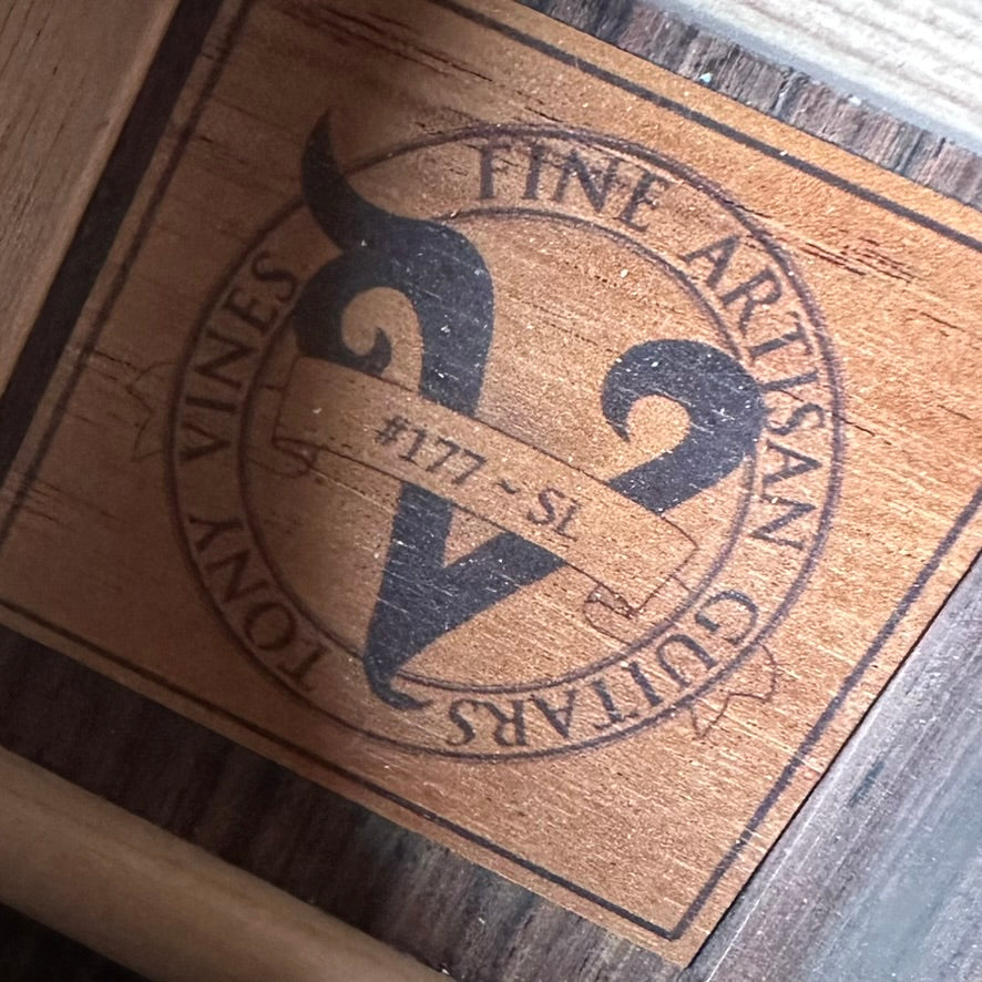 Used 2017 Vines Fine Artisan Guitars SL 13 Fret Acoustic Guitar - Natural