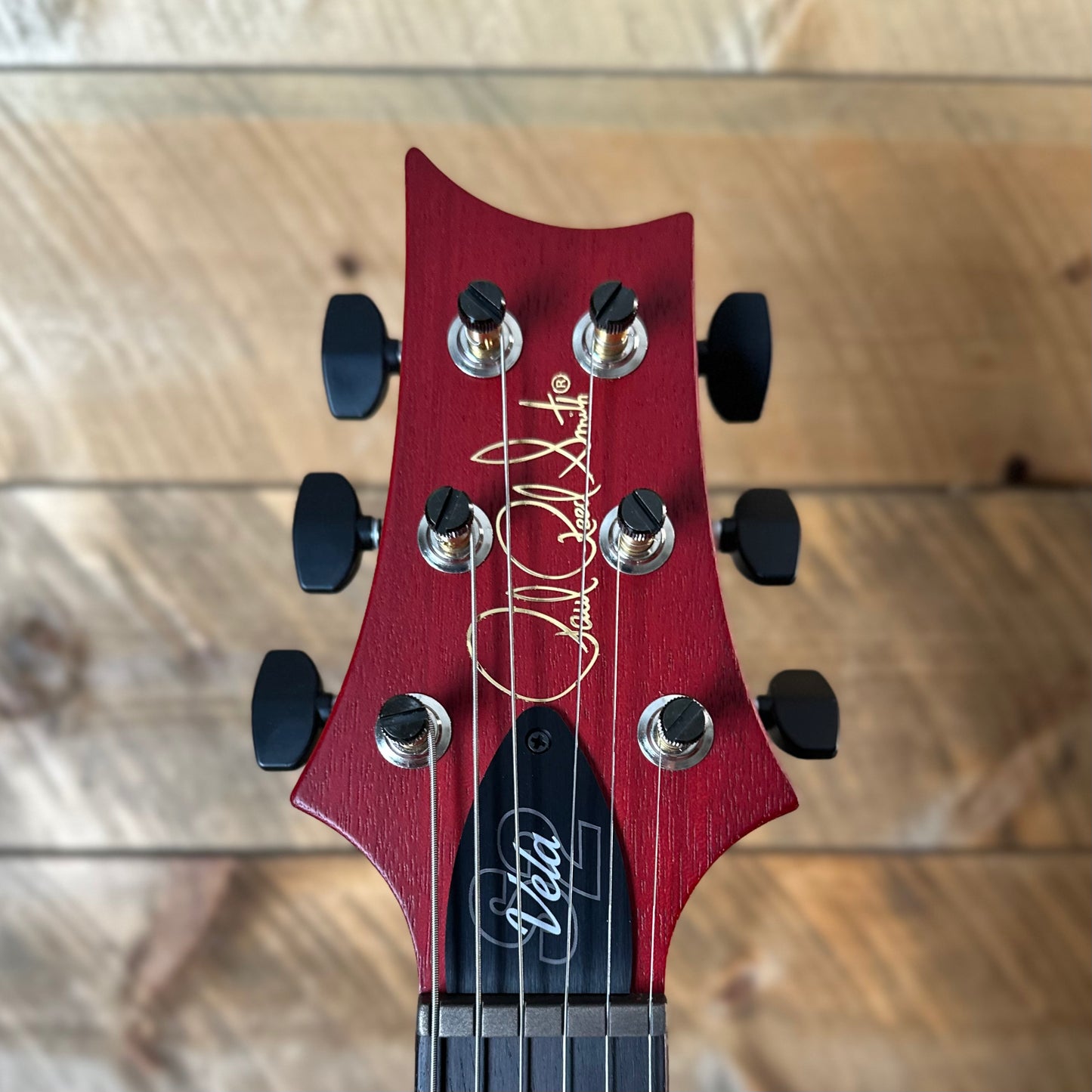 PRS S2 Vela Semi-Hollow HHT Quimper Edition – Vintage Cherry Satin Nitro USA Electric Guitar S2088983