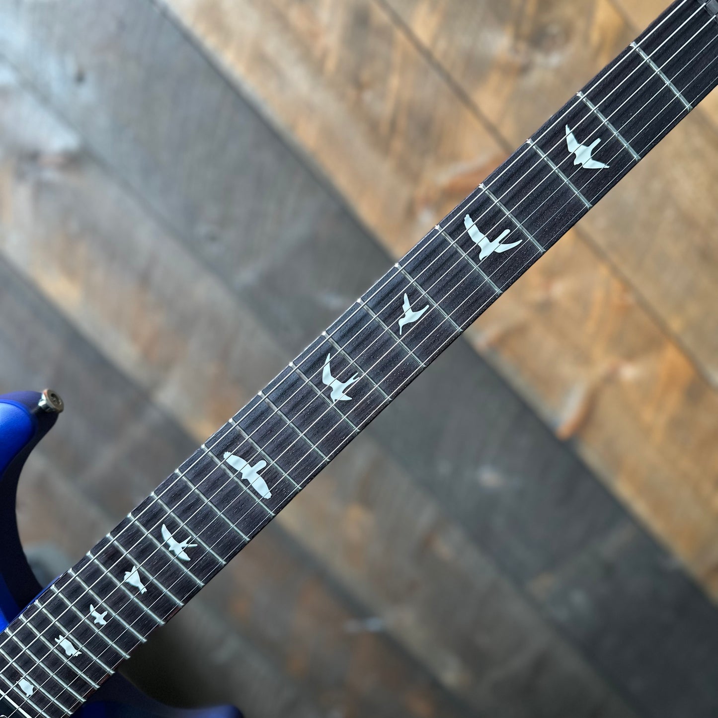 PRS S2 Wood Library Custom 24-08 QS Exclusive Satin Run! - Lake Blue S2085225