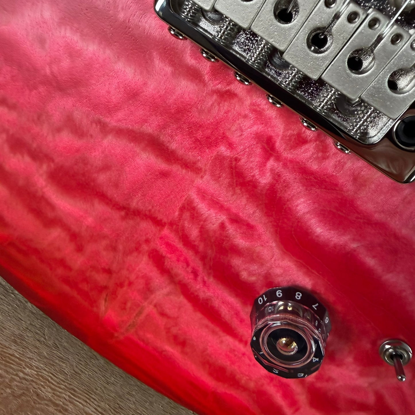 PRS S2 Wood Library Special Semi-Hollow Quilted Top - Satin Bonni Pink Cherry Burst S2088416