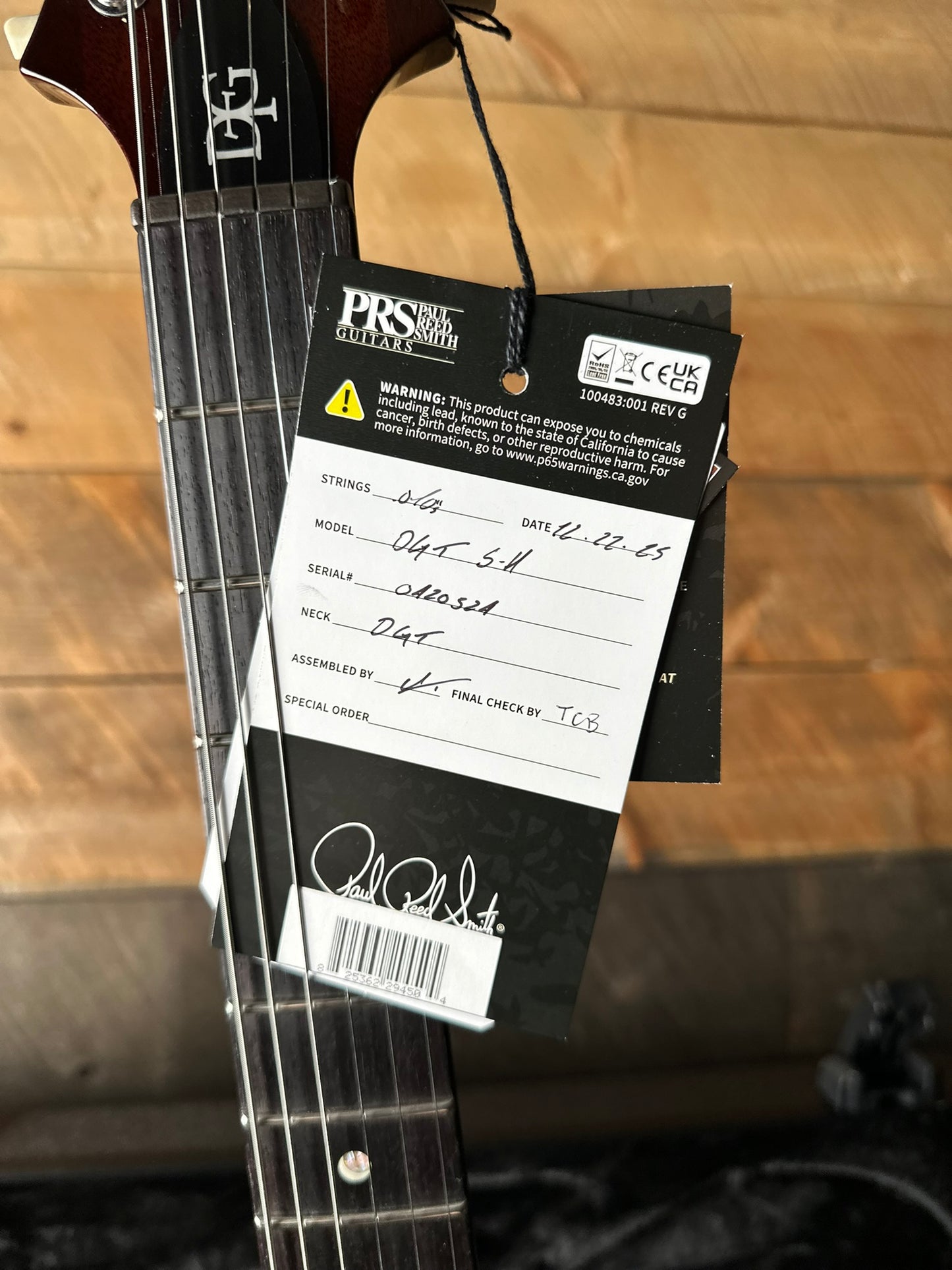 PRS DGT Semi-Hollow - Gold Top 420524