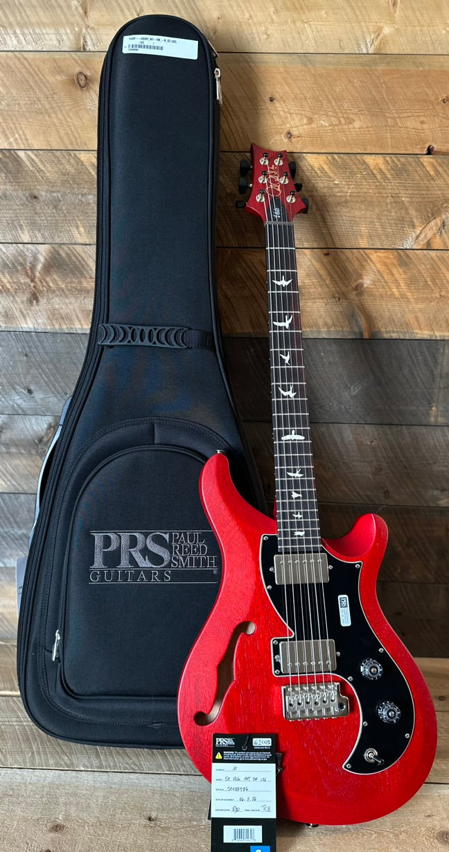 PRS S2 Vela Semi-Hollow HHT Quimper Edition – Vintage Cherry Satin Nitro USA Electric Guitar S2088986