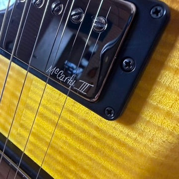 PRS Wood Library Custom 24 Fatback Semi-Hollow McCarty III Pickups Ebony Fretboard Satin Livingston Lemondrop Finish Stained Maple Neck 423673