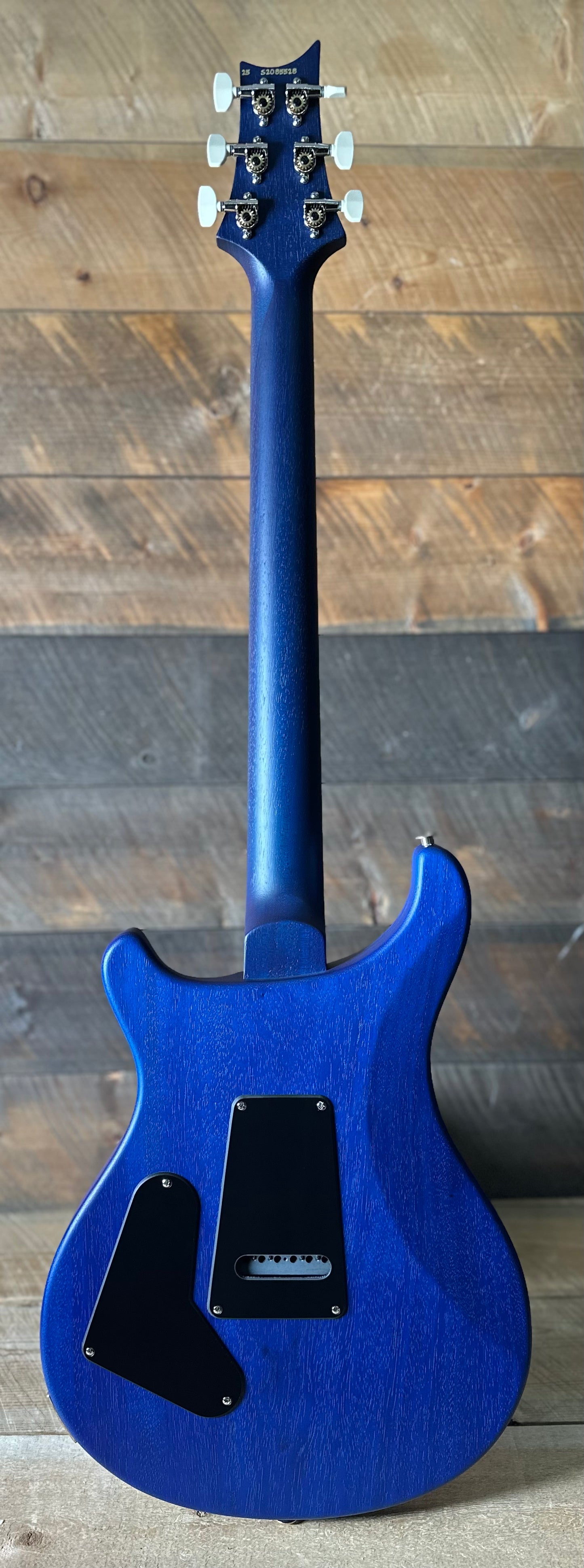PRS S2 Wood Library Custom 24-08 QS Exclusive Satin Run! - Lake Blue S2085528