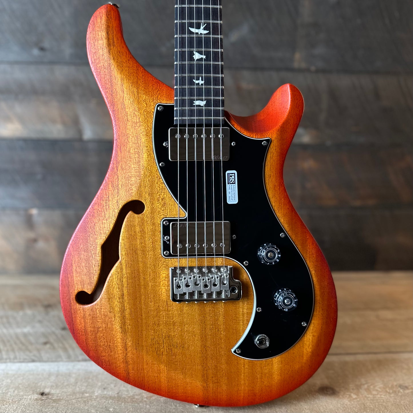 PRS S2 Vela Semi-Hollow HHT Quimper Edition – McCarty Sunburst Satin Nitro USA Electric Guitar S2089128
