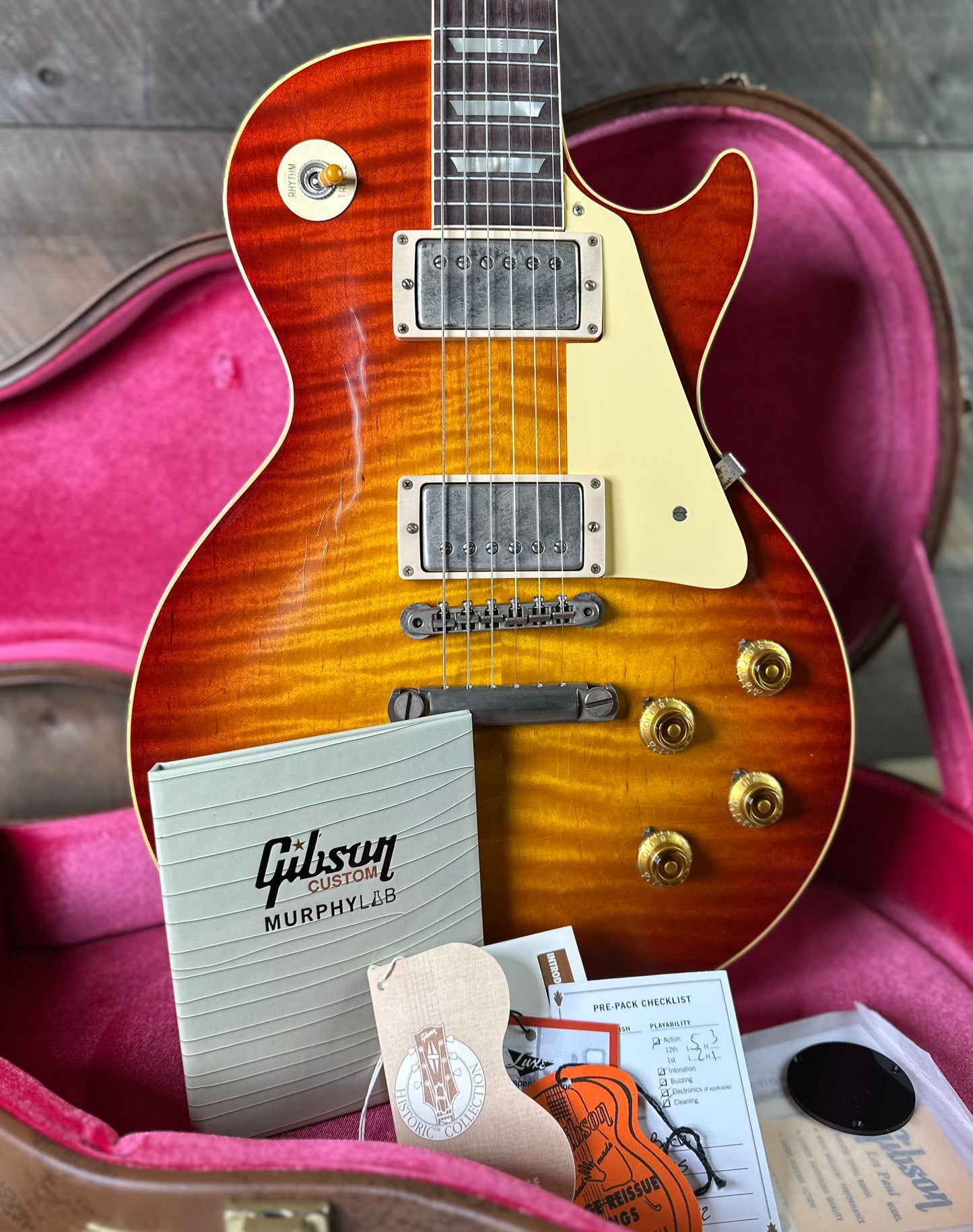Gibson Custom Shop Murphy Lab 1959 Les Paul Standard Ultra Light Aged - Sunrise Teaburst 953012