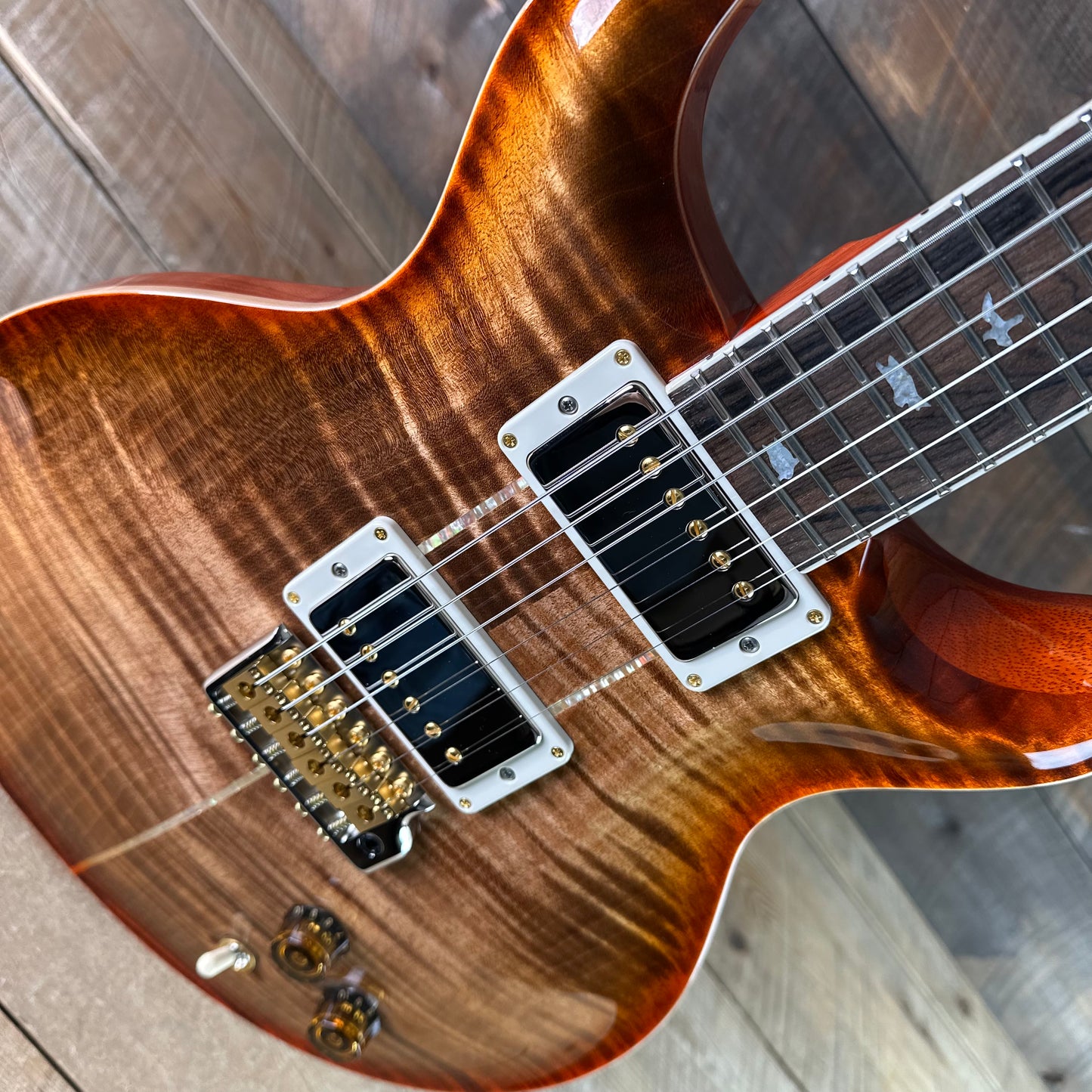 PRS Wood Library Santana Retro Korina Back & Neck, Ziricote FB!! - Autumn Sky 418558