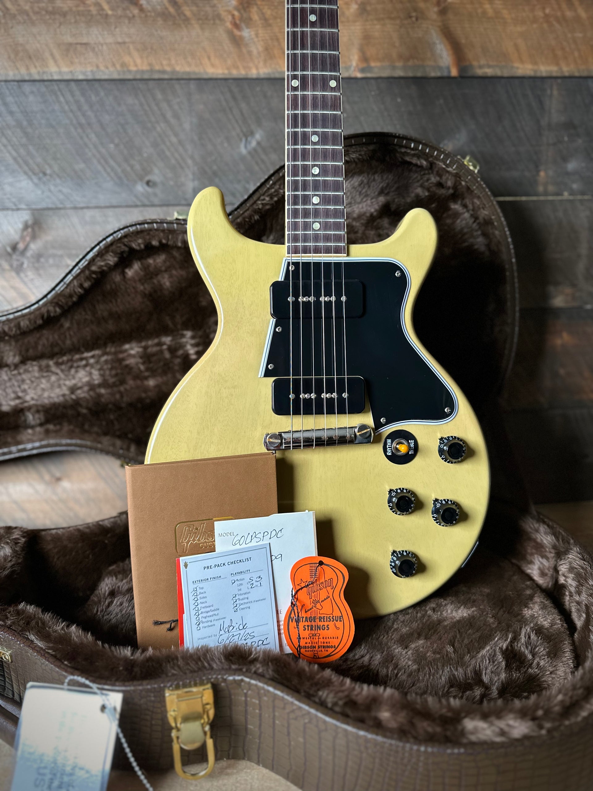 ギター Gibson Custom Shop Les Paul Special VOS Gibson Custom 1960 Les Paul Special Reissue VOS - TV Yellow 05309