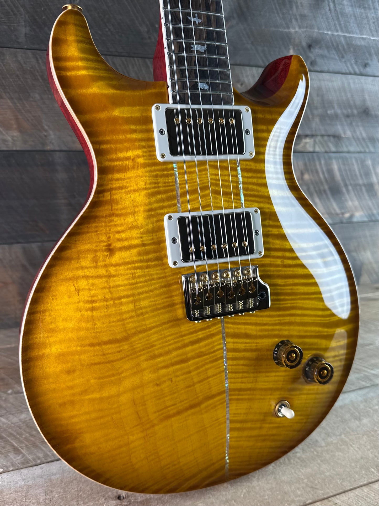 PRS Wood Library Santana Retro Flamed Maple 10 Top, Korina Back & Neck, Ziricote FB!! - McCarty Sunburst 419529