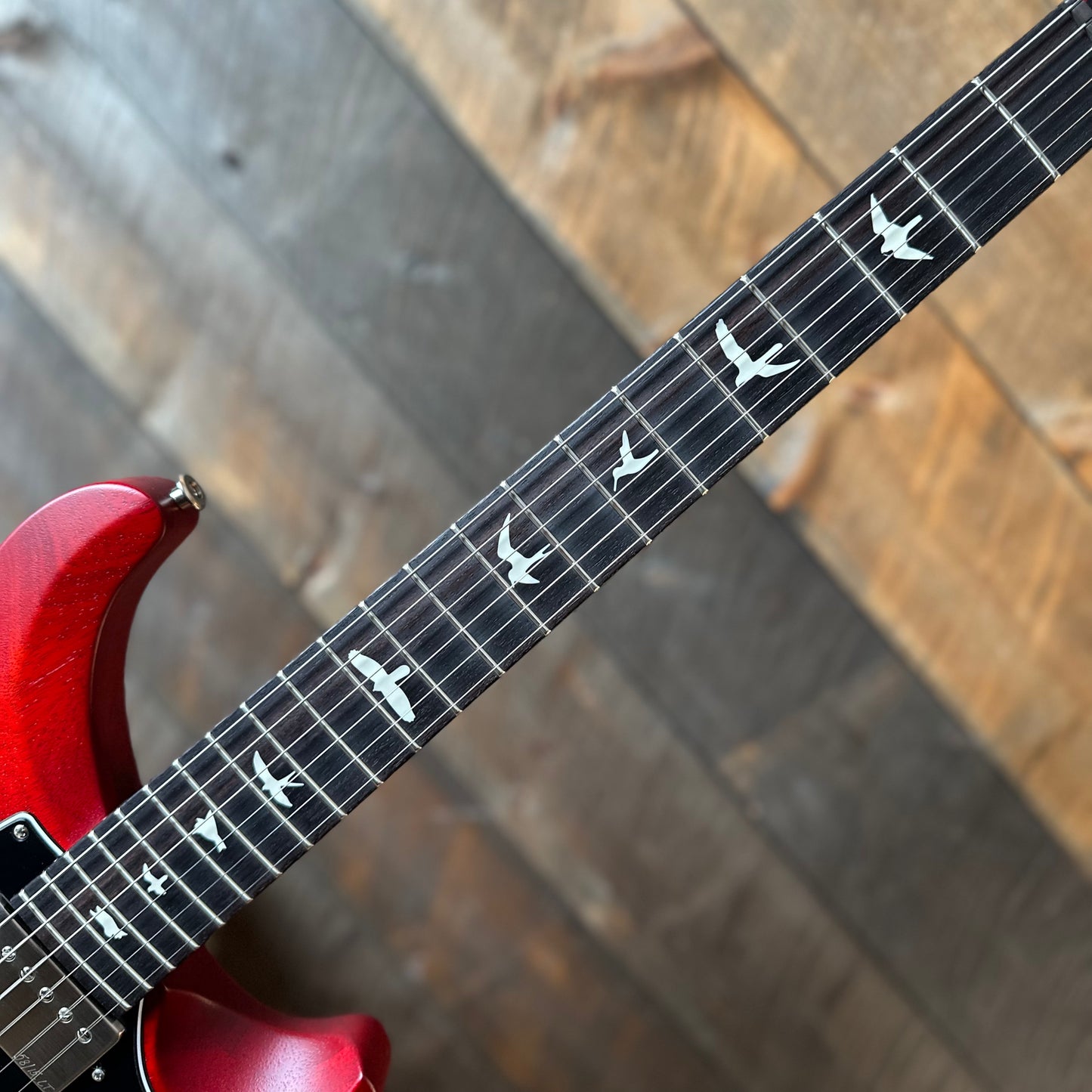 PRS S2 Vela Semi-Hollow HHT Quimper Edition – Vintage Cherry Satin Nitro USA Electric Guitar S2088985
