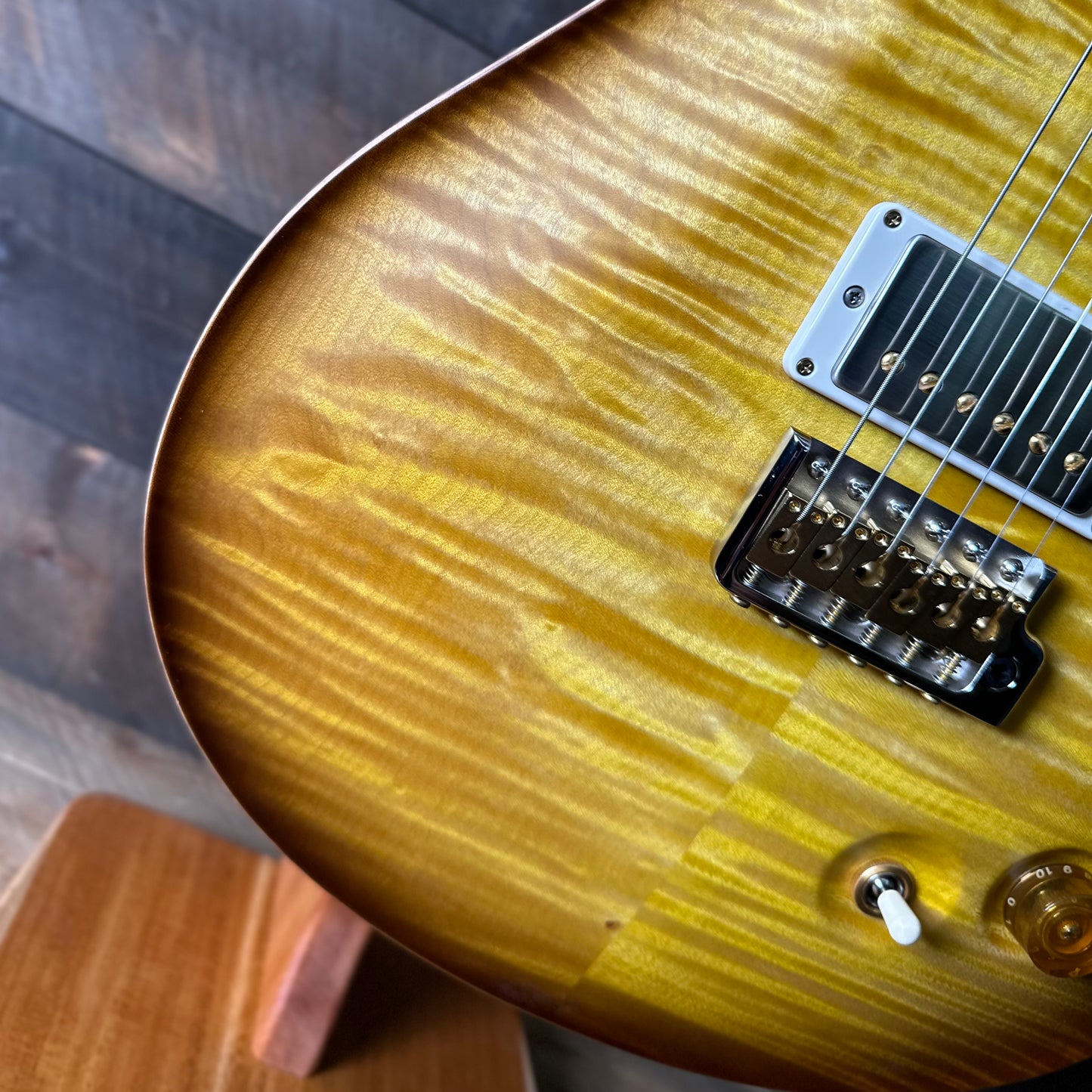 PRS DGT David Grissom Signature Wood Library Flame Maple 10 Top, Brazilian Rosewood FB - Livingston Lemondrop 410967
