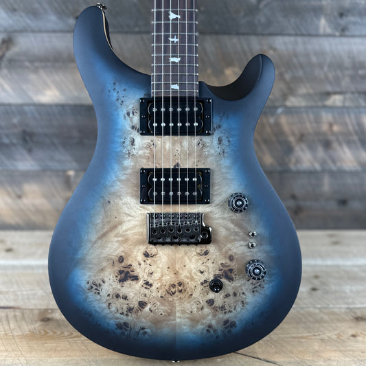 PRS SE Custom 24-08 Poplar Burl Limited Edition - Lake Blue Midnight Burst 104540