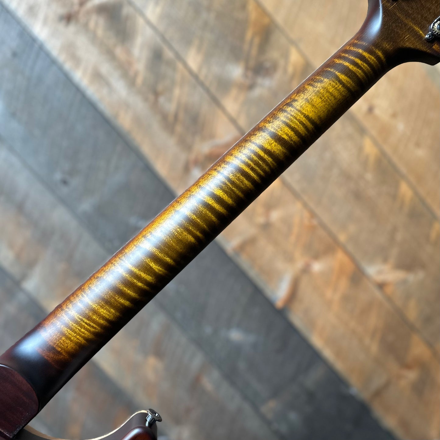 PRS Wood Library McCarty 594 Flamed Maple 10 Top, Swamp Ash Back, Stained Maple Neck, Bound Ebony FB - Satin Black Gold Burst 418877