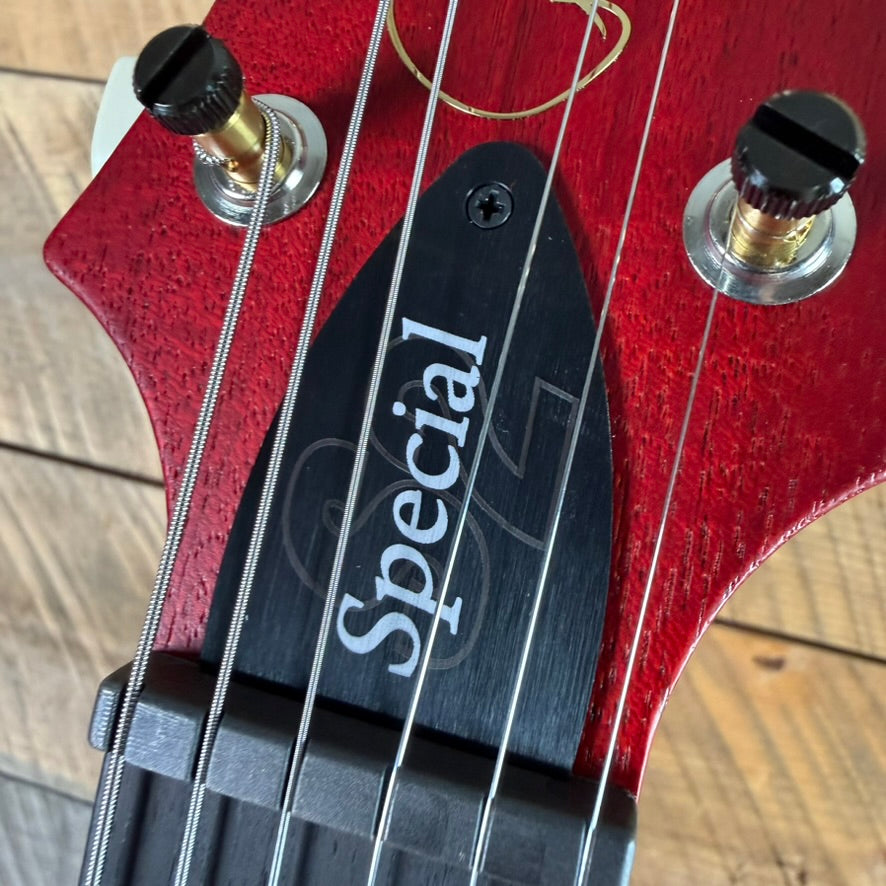 PRS S2 Wood Library Special Semi-Hollow Quilted Top Ebony Fretboard Satin Bonnie Pink Cherry Burst  S2088417