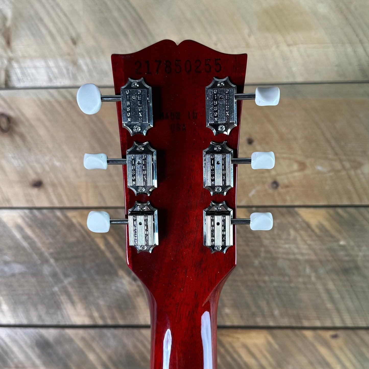 Gibson Les Paul Junior Doublecut W/Tortoise Pickguard - Vintage Cherry 217850255