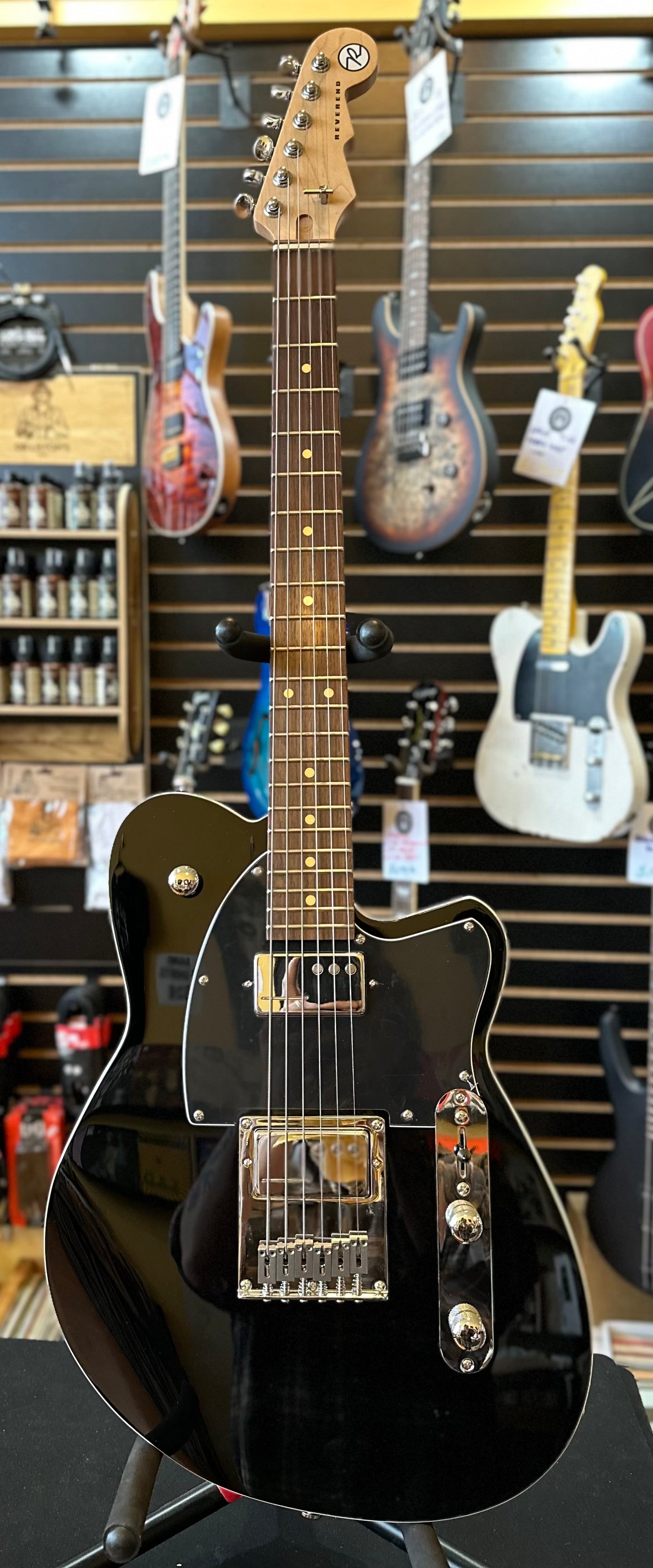 Reverend Bolt-On Series Crosscut - Midnight Black