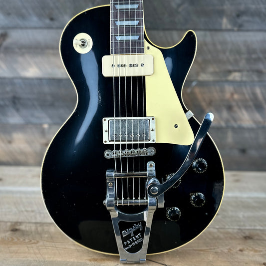 Gibson Custom Shop Dealer Select 56' Les Paul Standard Bigsby Murphy Lab Light Aged - Ebony Top w/ Natural Back 65039