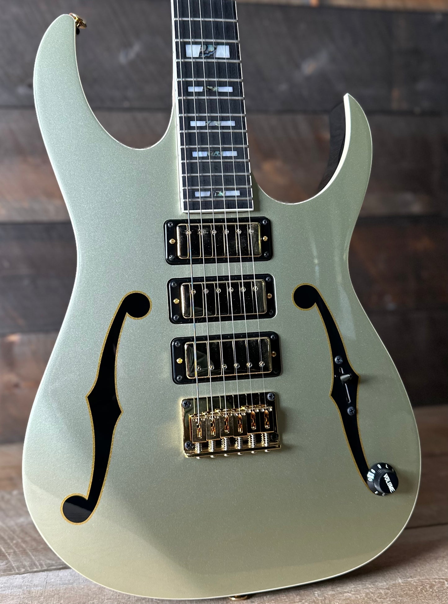 Used Ibanez PGM333 30th Anniversary Paul Gilbert Signature - Champagne Gold