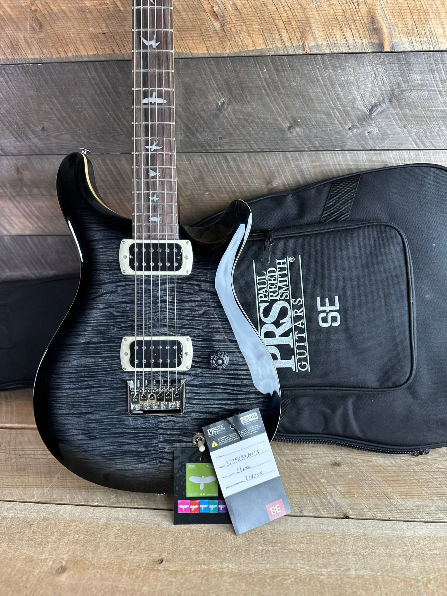 PRS SE 277 Baritone Guitar - Charcoal Burst 77607