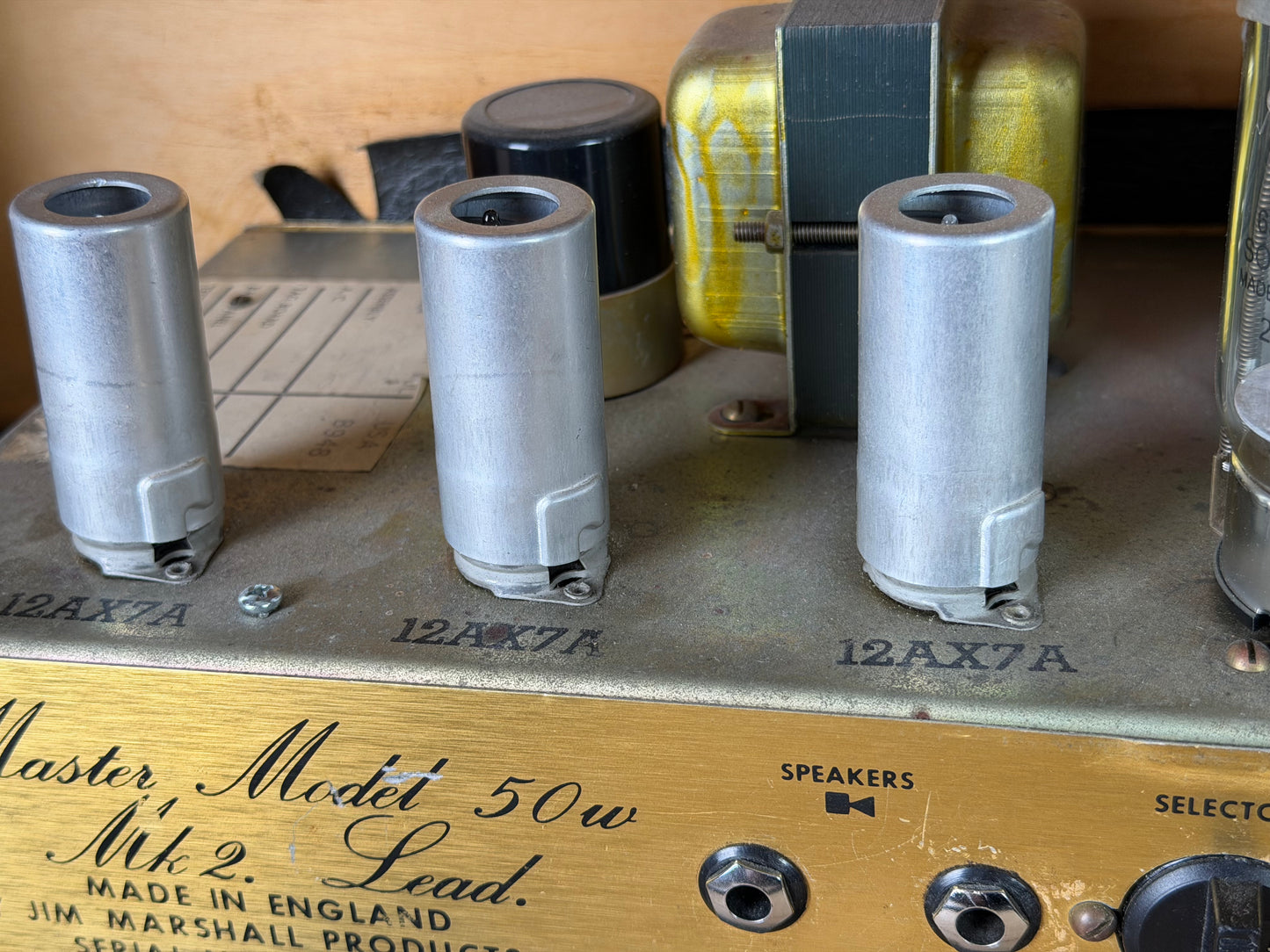 Vintage Used 1978 Marshall Master Model 50W Mk II Lead JMP Head – USA Export – Serviced