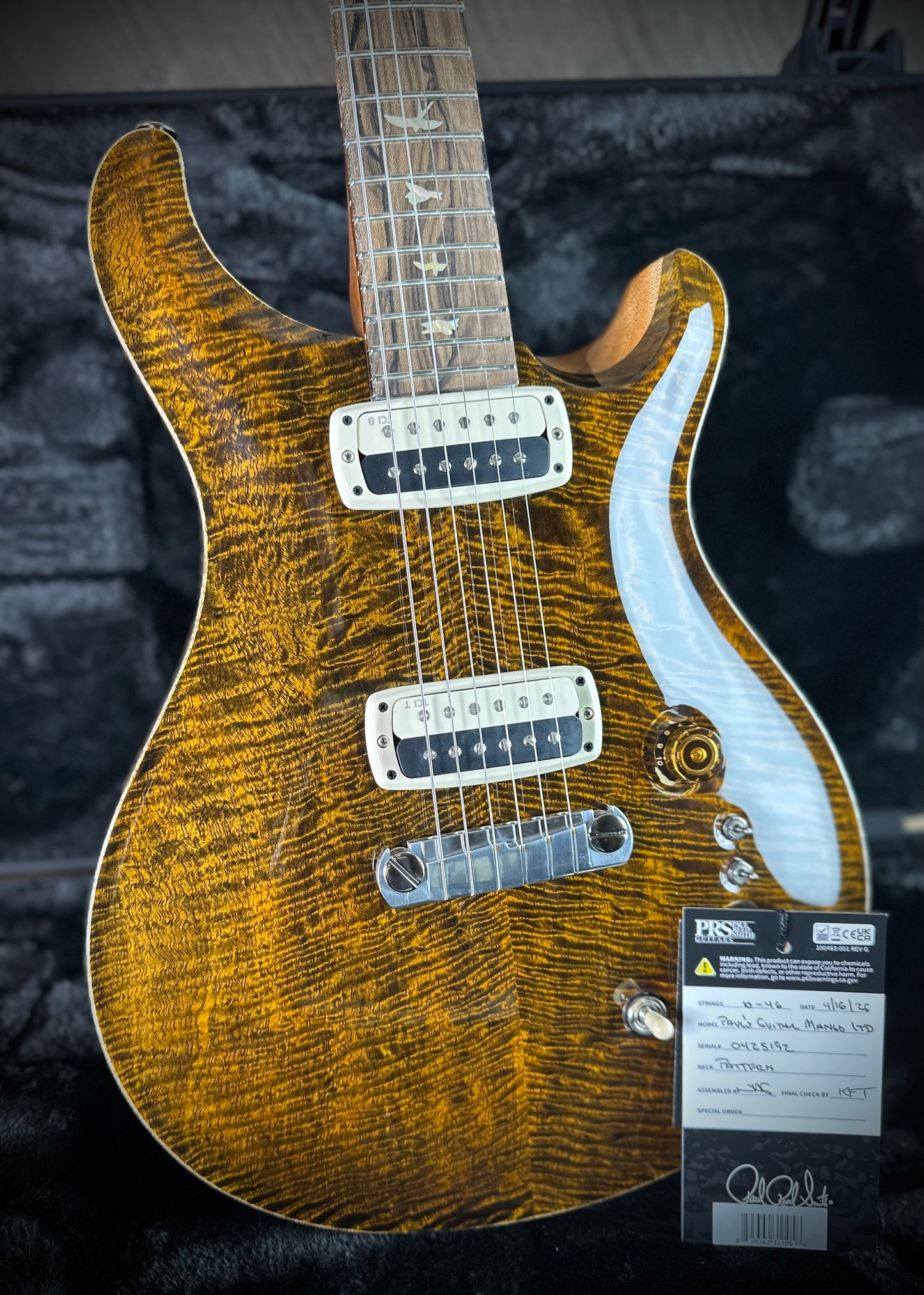 PRS Paul's Guitar Mango Top Limited Edition - Tiger Eye 425192