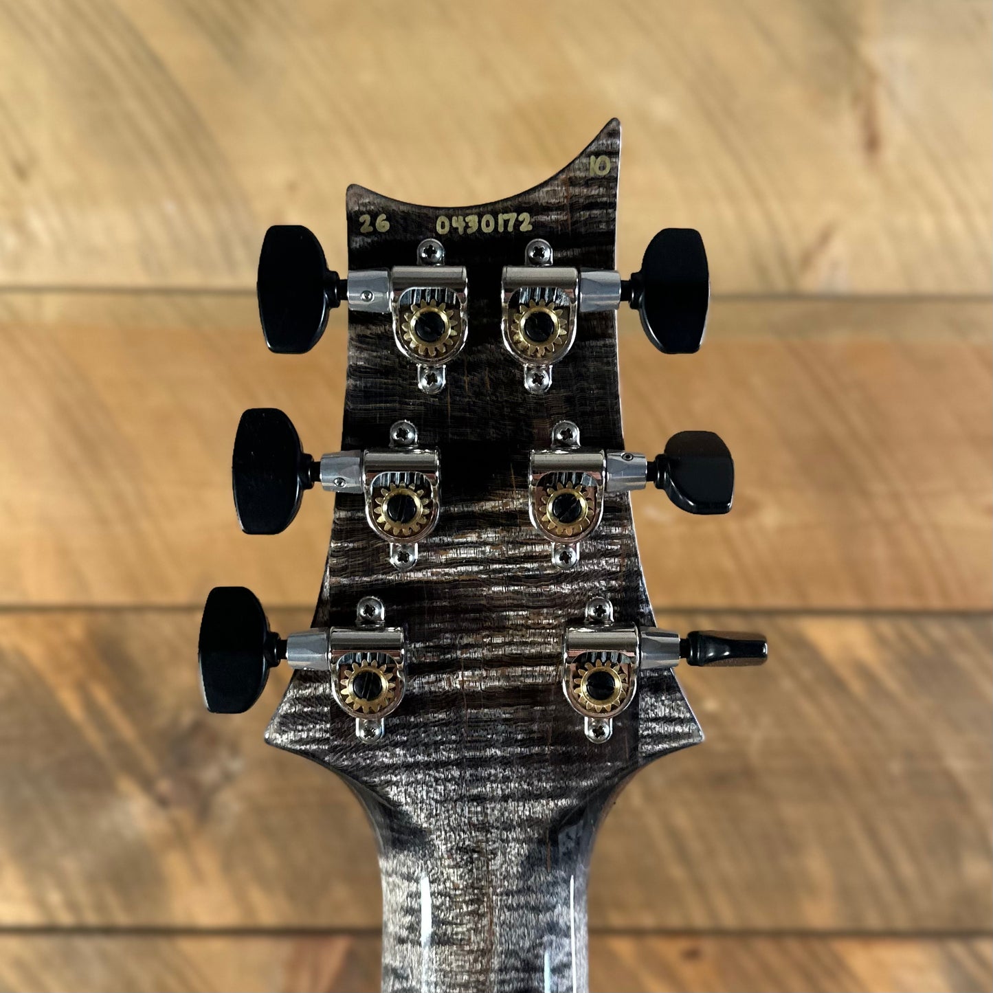 PRS Wood Library Custom 24 Stoptail Limited Edition - Charcoal (Natural Back) 430172