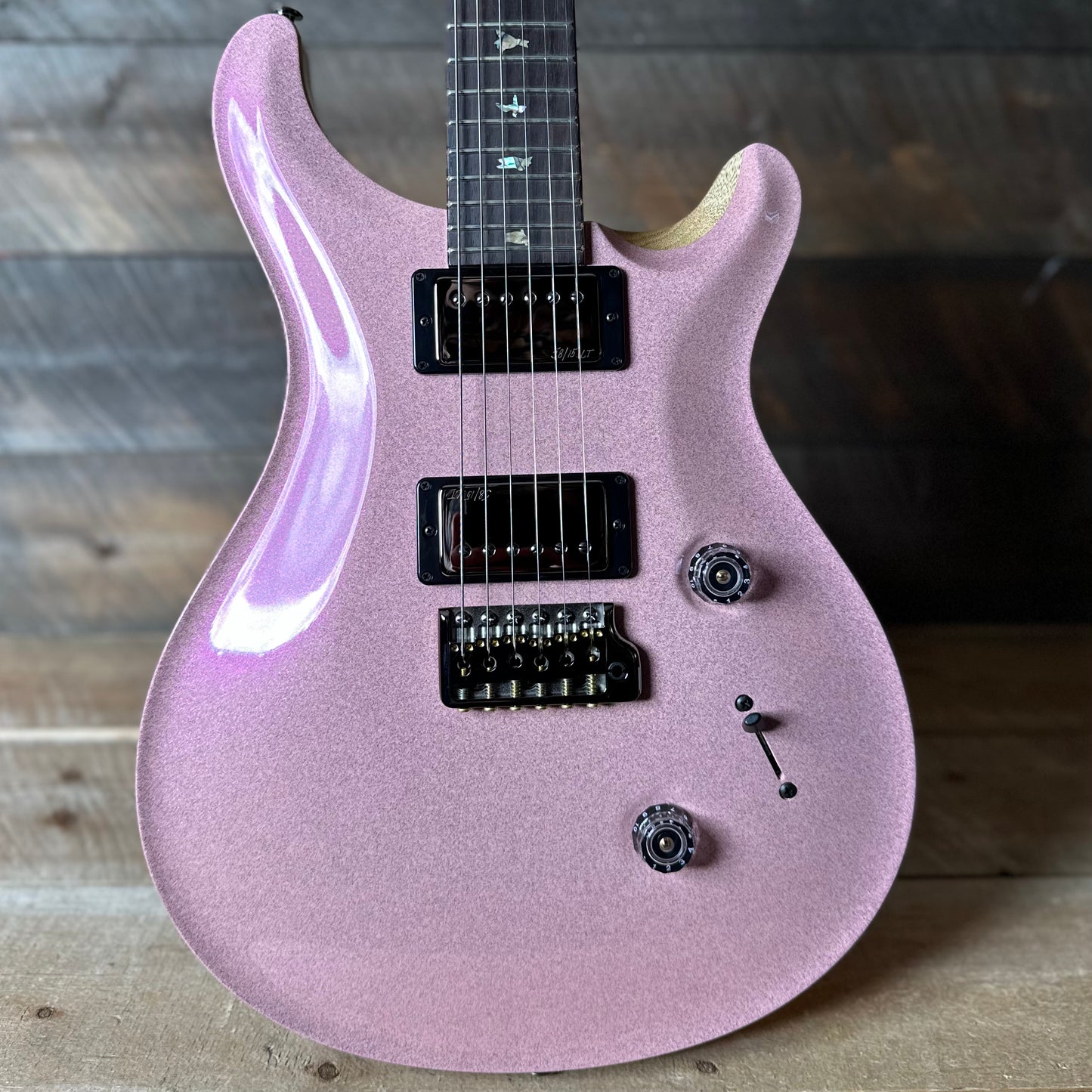 PRS Wood Library Custom 24 Flame Top  Brazilian Rosewood Fretboard!  - Custom Color Grandma Hannon Pink Sparkle Top!! 410304