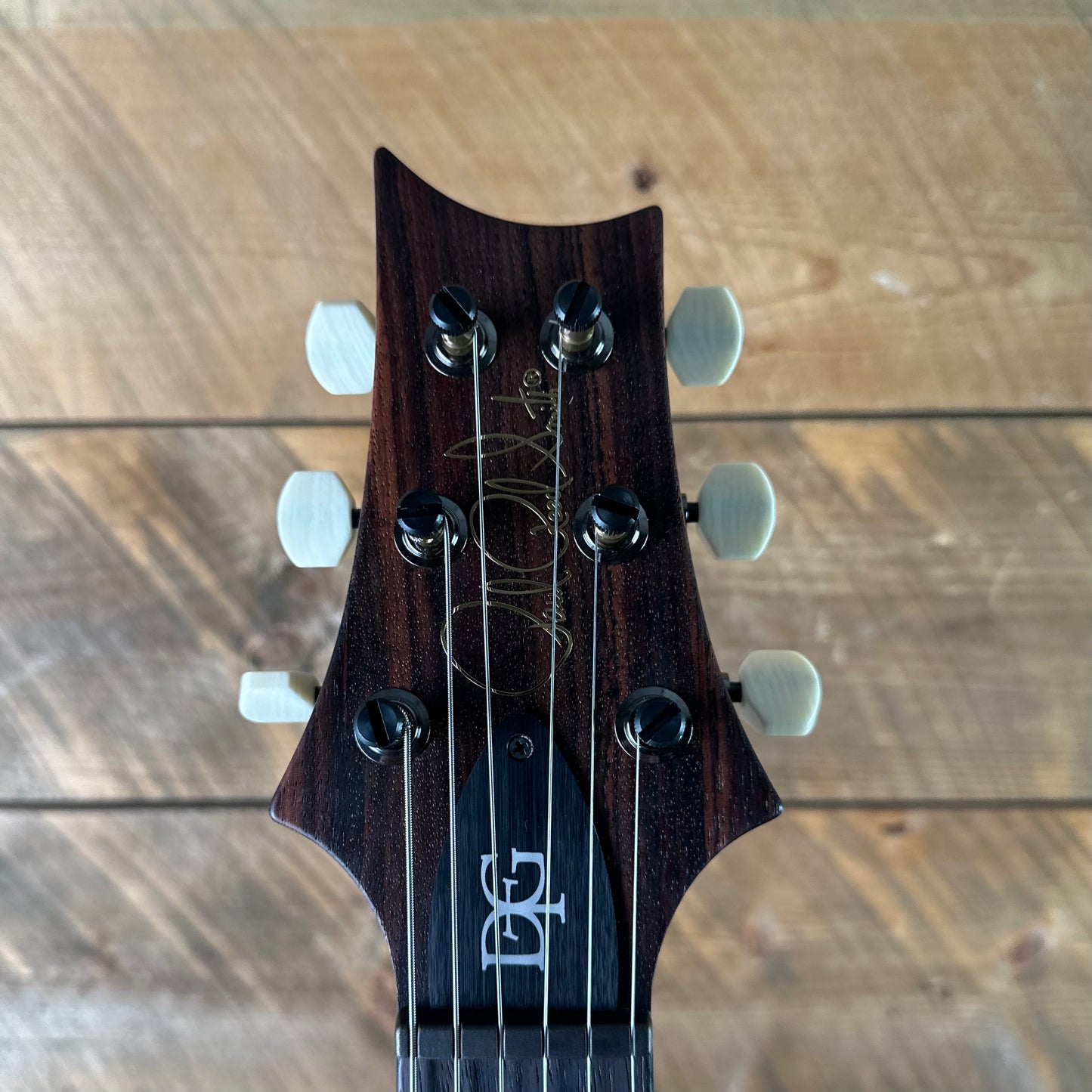 PRS Wood Library DGT Semi-Hollow David Grissom Signature Rosewood Neck! Flamed Maple 10-Top Smoked Black Hardware - Copperhead 418148