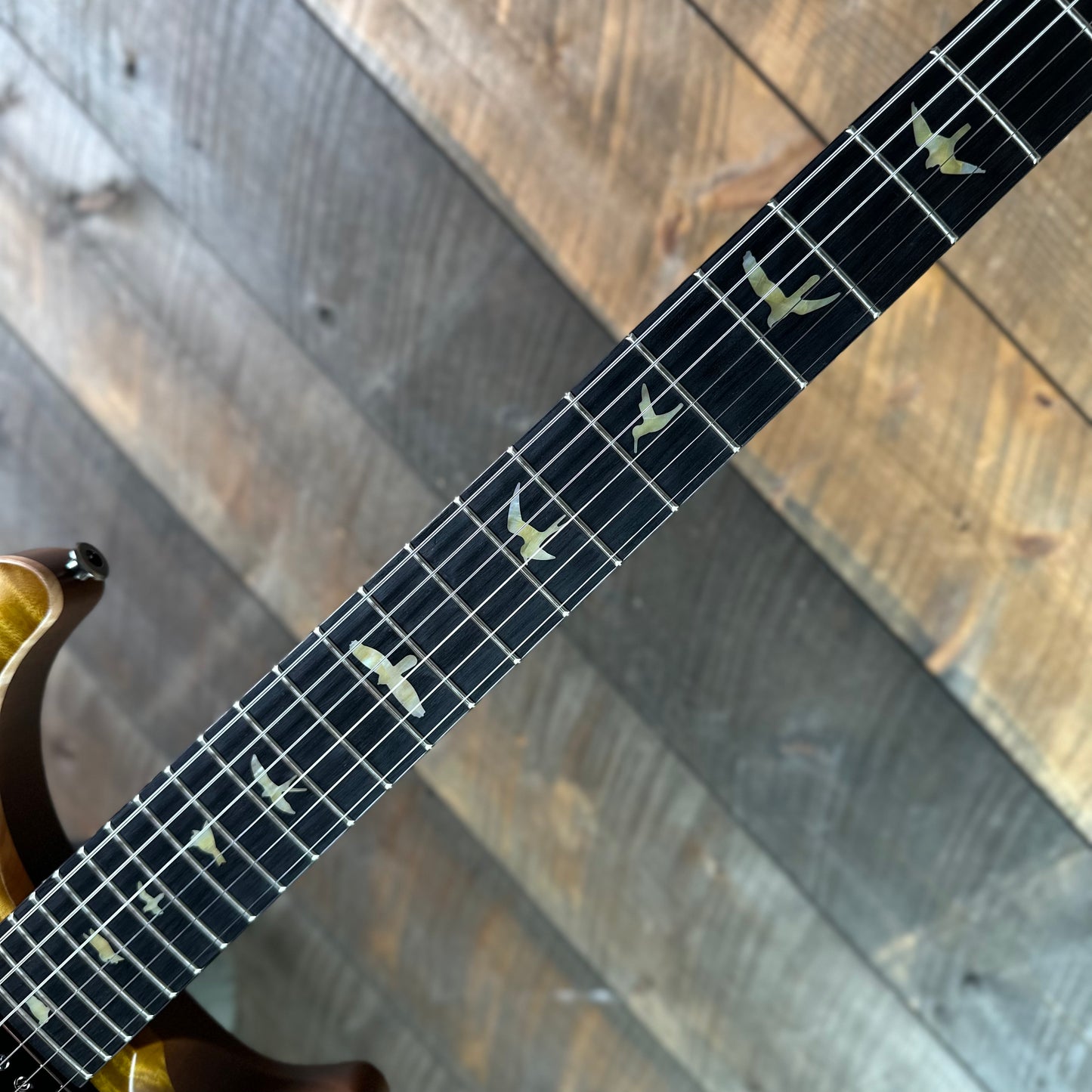 PRS Wood Library Custom 24 Fatback Semi-Hollow! - Satin Livingston Lemondrop 423668